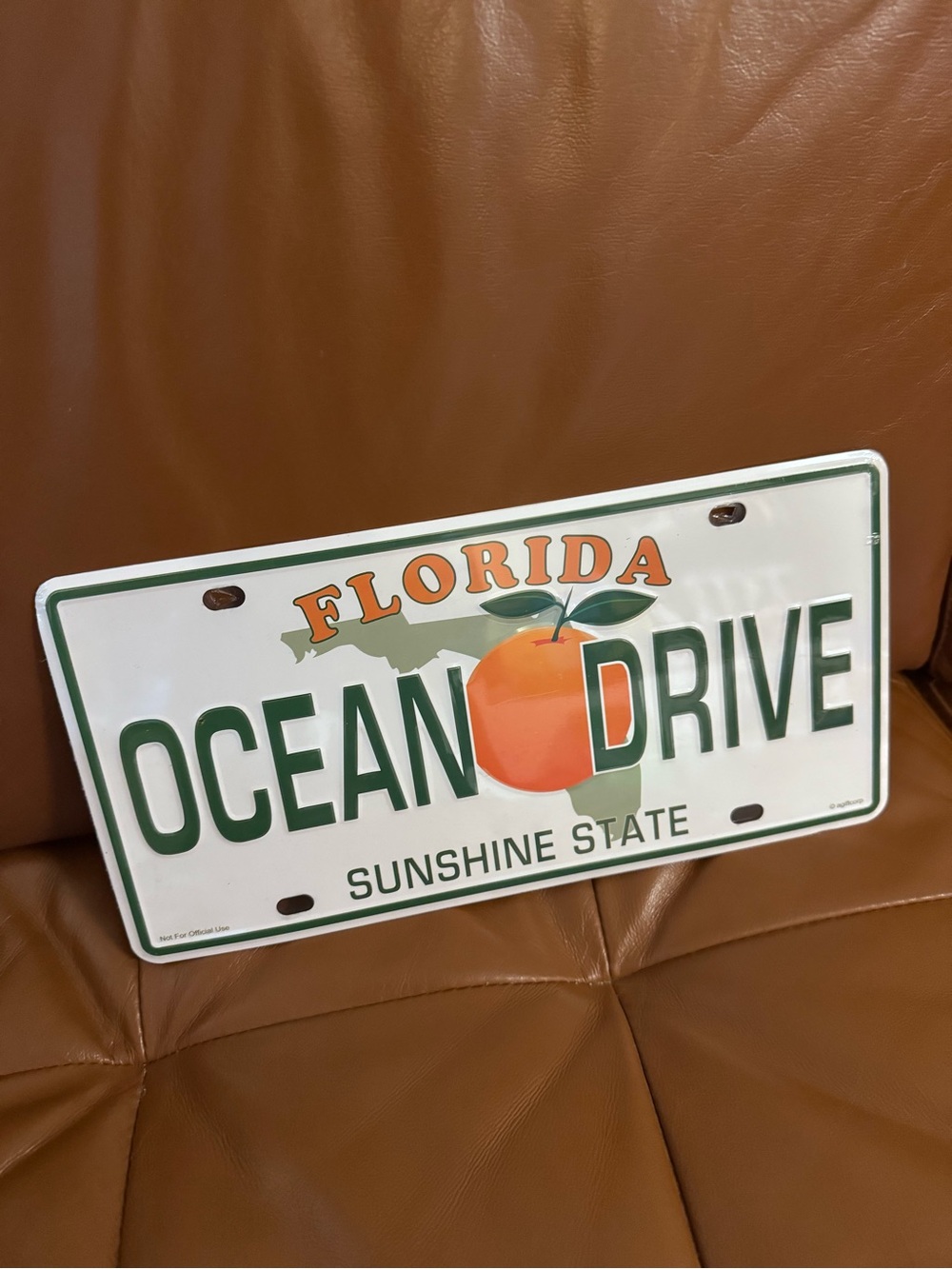 New Florida Ocean Drive Souvenir License Plate Metal Wall Sign